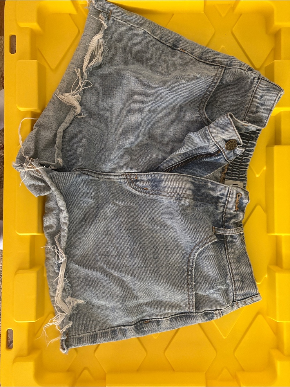 Show Me Your MuMu Light Blue Denim Jean Shorts